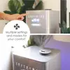 Top Fill Warm & Cool Mist Humidifier Remote Control 500 Sq. Ft UV Ionizing Aroma Tray Whisper Quiet Night Light Easy Clean 24hr 4