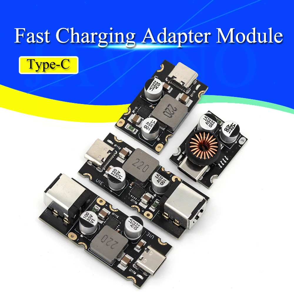 USB C 타입 고속 충전 어댑터 모듈, 스텝 다운 모듈, 화웨이 SCP/FCP 애플 PD용, QC4.0, QC3.0, PD65W, DC8-32V 3.25A, 65W