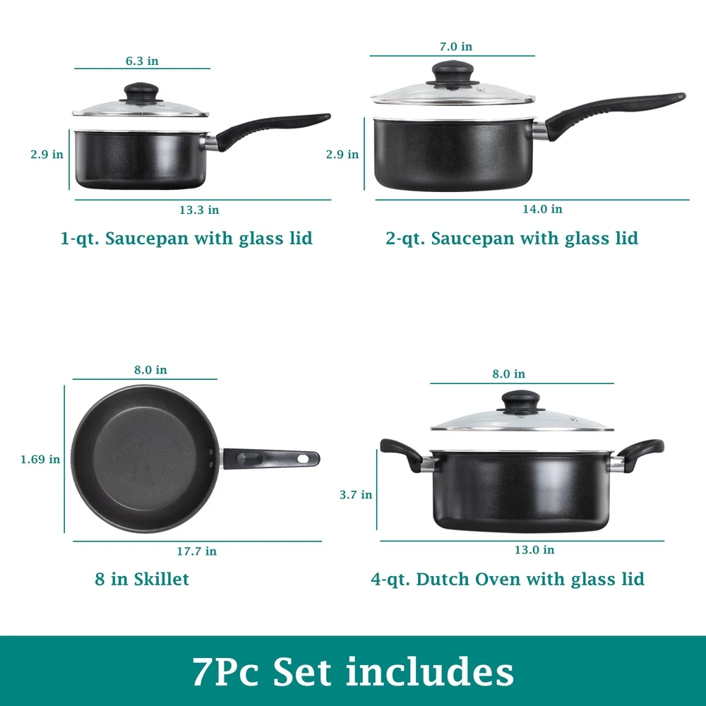 7 Piece Non Stick Cookware Set 3