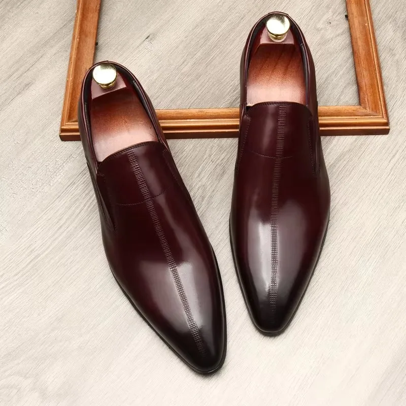 Formal shoes man, English style, cowhide build, breathable, dress, wedding wear, love, size 46