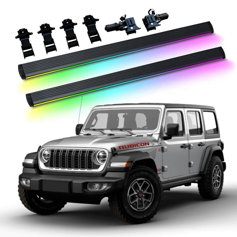 

Automatic Electric Power Side Step Running Board Led Light for Jeep Wrangler JL 4 door Sahara Rubicon 2018-2024