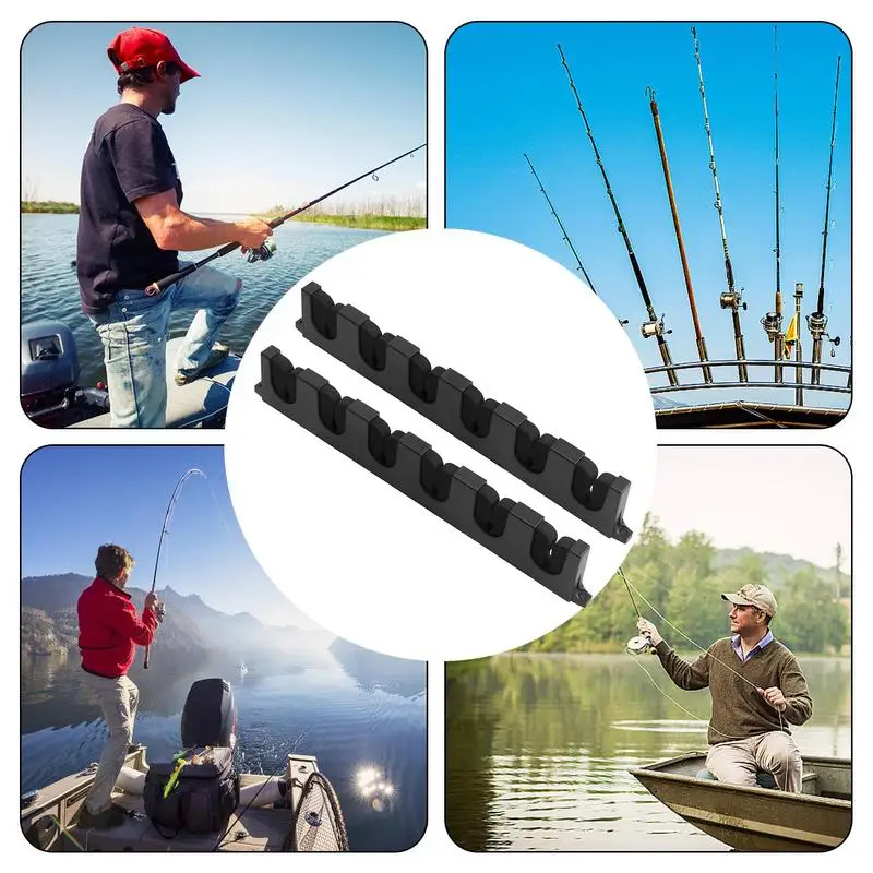Fishing Pole Holders Wall Mount Fishing Rod Holder Stable Rod Carrier Vertical Stand Pole Stand for