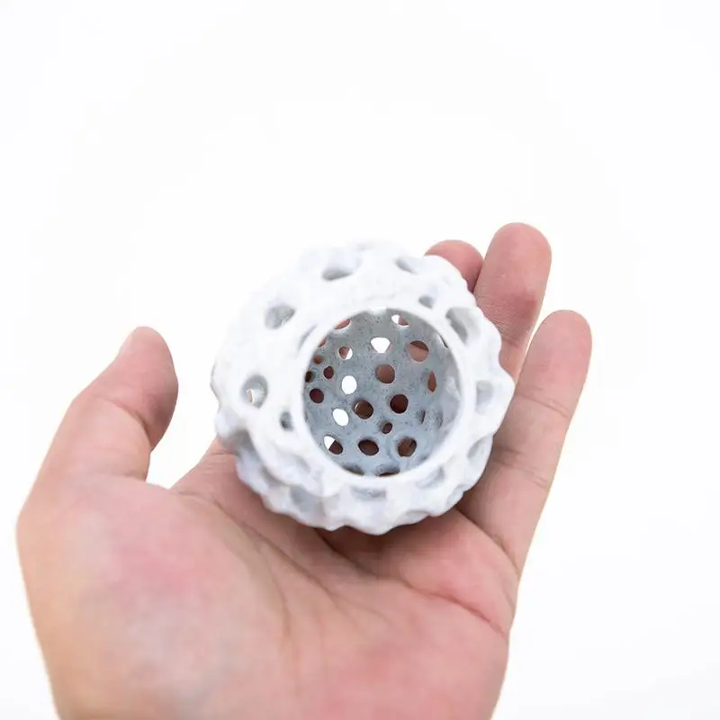 Small Aquarium shrimp house Cave Mini Porous Betta House Fish Hiding Spots Shrimp Shelter Shrimp breeding nest for Aquatic Decor