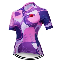 Women's Summer Cycling Jersey - Short Sleeve Racing Top by VENDULL - Asian size - XXXL (Style - 1)