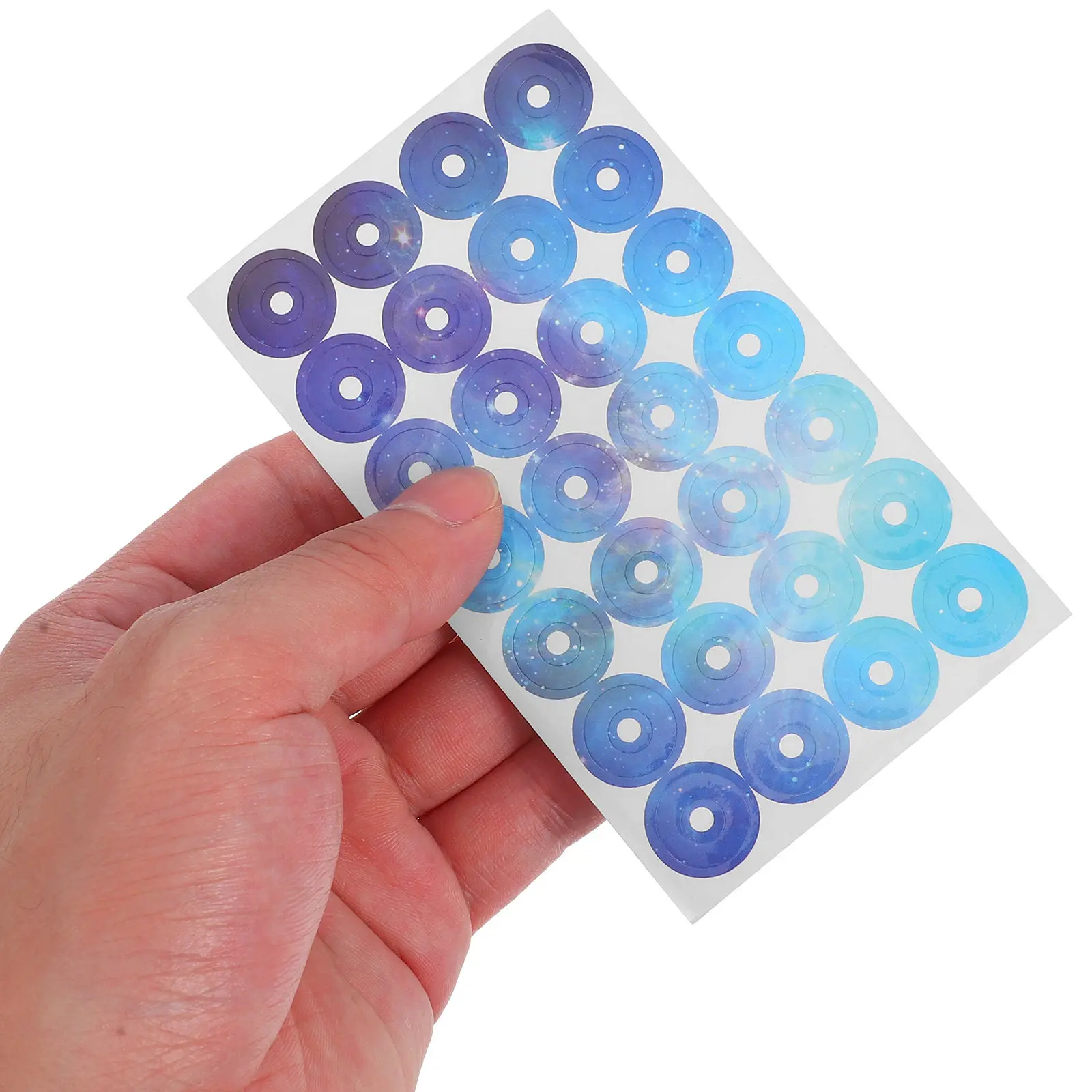 5개입 홀 보강 도트 자가 접착식 종이 홀 보호대 (바인더, 노트북, 루즈리프 폴더, 캘린더, 문서용)