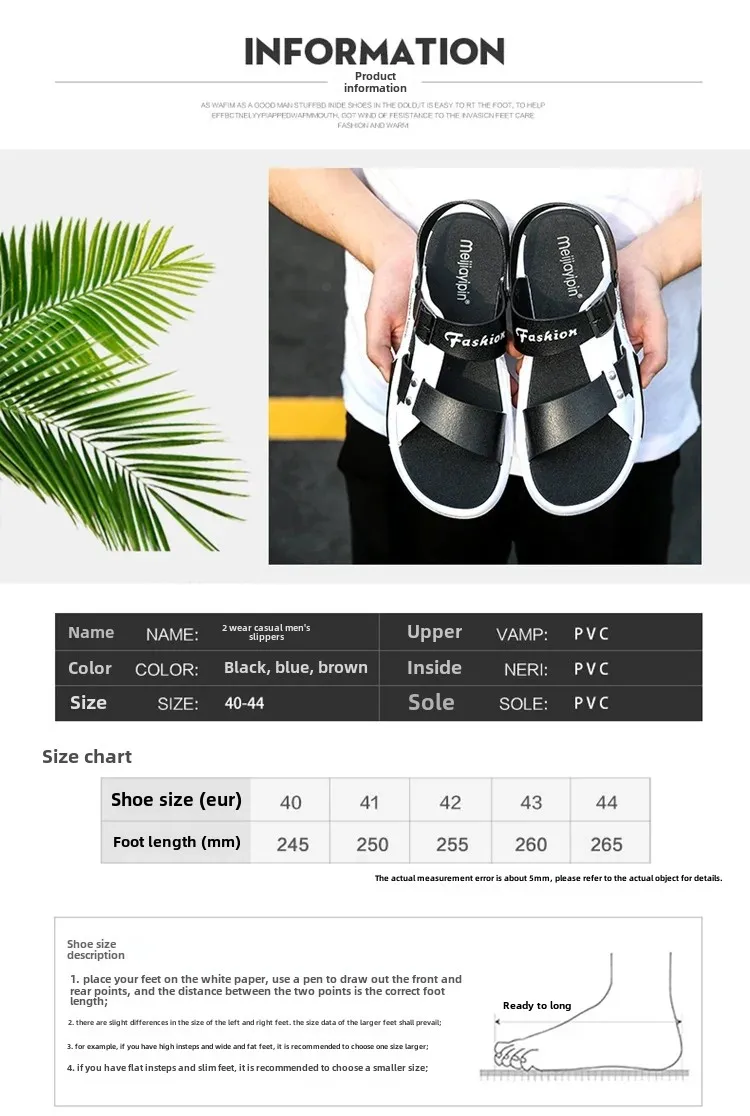 Sandales décontractées pour hommes, chaussures de plage confortables