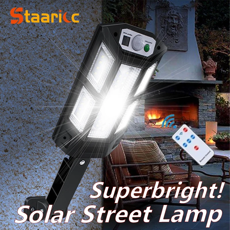 초고휘도 태양광 야외 조명 모션 센서 LED 벽등 방수 보안등 정원 파티오 차고 문용