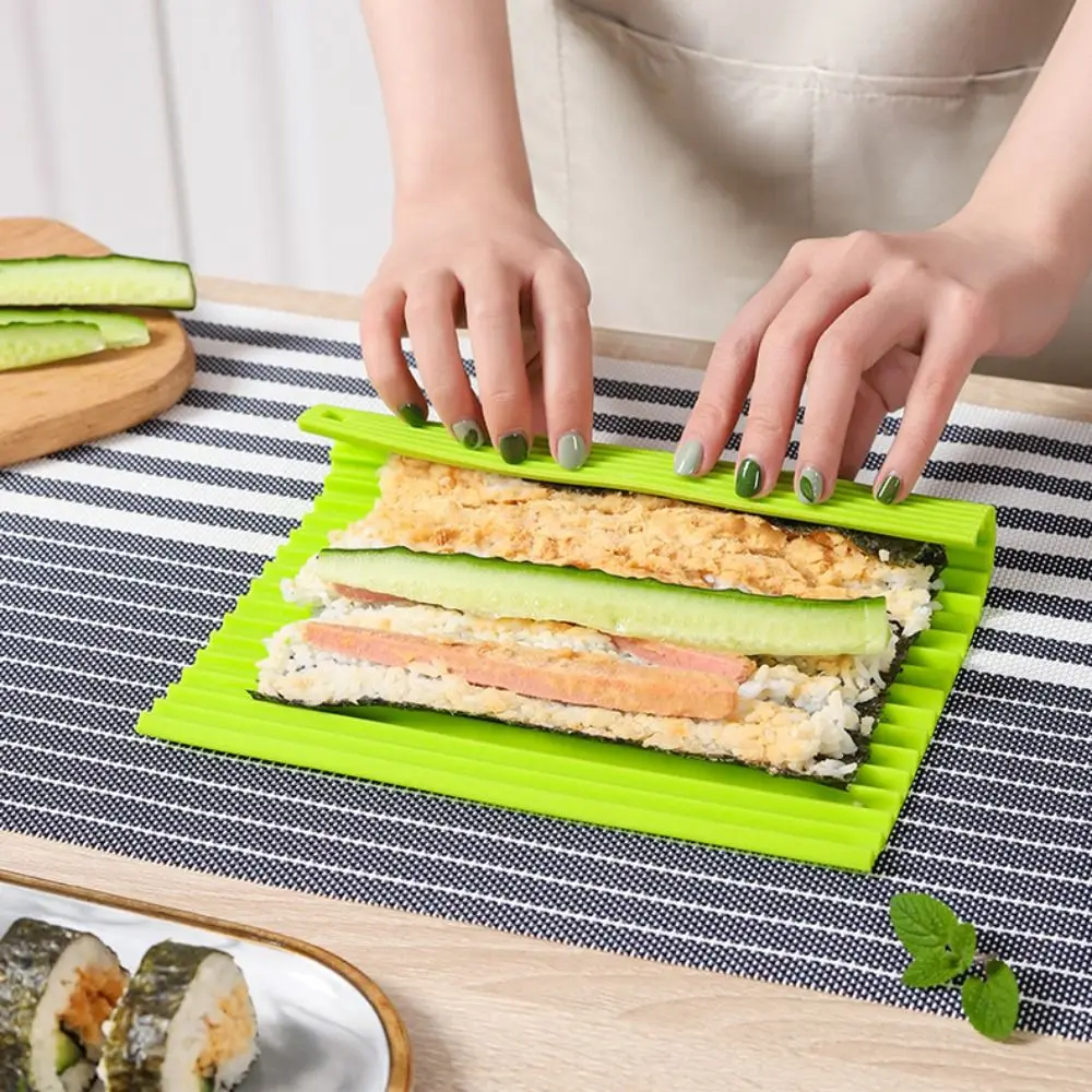 Tappetini Per Sushi In Silicone Materiale Alimentare Tappetini Per Sushi Riutilizzabili Professionali Rullo Per Sushi Hangable Square Cake Roll Pad Gi