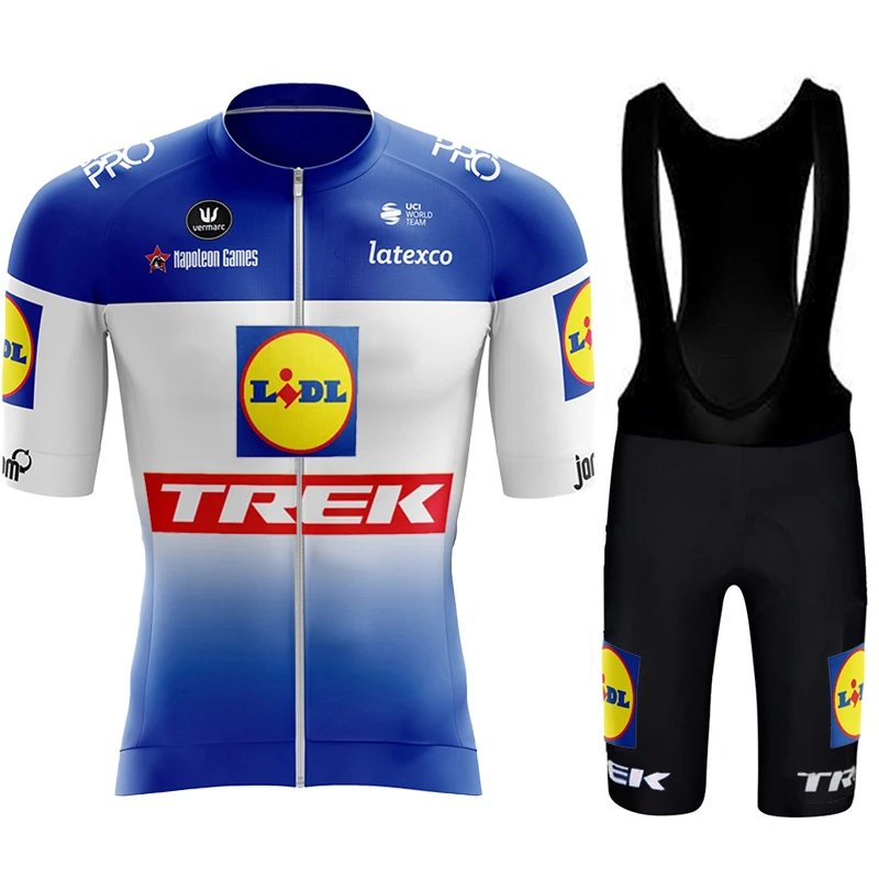 

Cycling Team Men's Suit TREK 2024 Jersey Summer Triathlon Clothing Sports Set Clothes Tricuta Man Mallot Shorts Mtb Sportswear