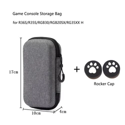 Portable Game Console Storage Bag - Hard Protective Case Organizer (Gray)