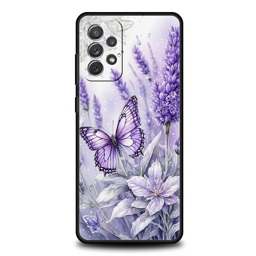 Floral & Butterfly Pattern Phone Case - Elegant Design Cover