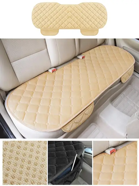 Car Seat Cover Front Rear Flocking Cloth Cushion Non Slide Winter Auto  Protector Mat Pad Keep Warm Universal Fit Truck Suv Van Ns2