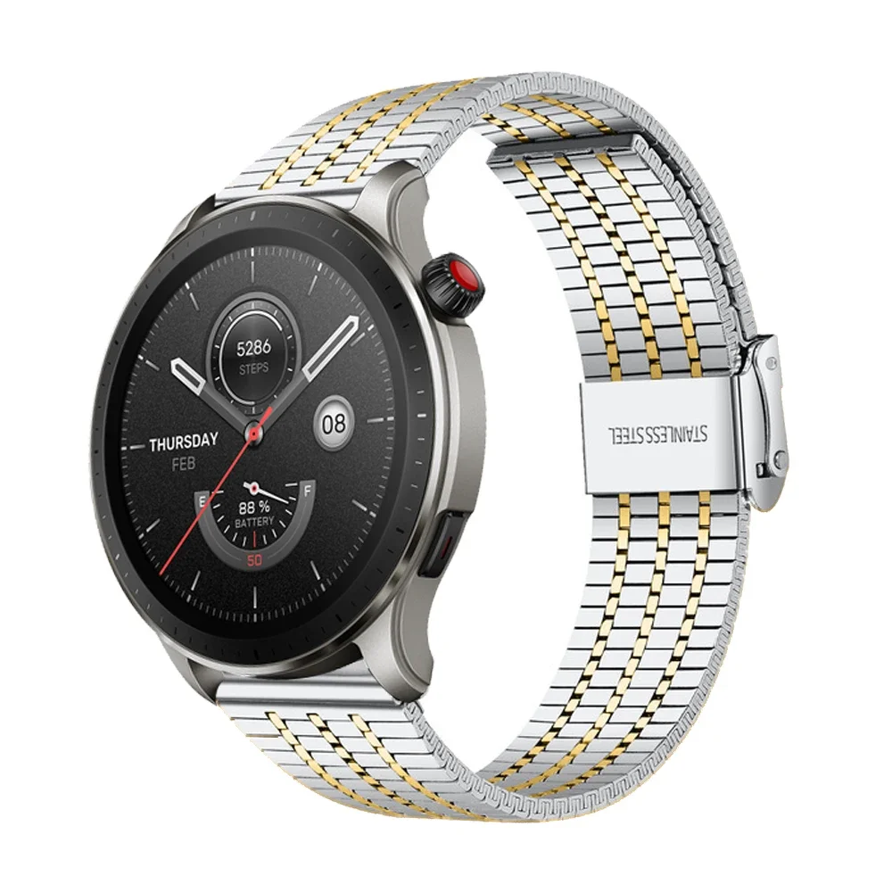 Sleek Stainless Steel Metal Watch Band - 20/22mm