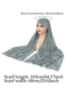 106844-d0954d.jpg Cristal chanvre femmes Hijab couleur unie musulman dames Turban doux élastique foulard moyen-orient tête enveloppement foulard