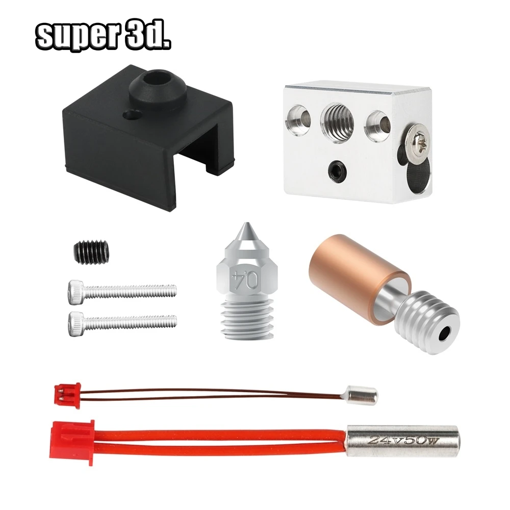 Atualização Hotend Kit para Ender s1 Pro Cr10 Inteligente Bimetálico Heat Break Garganta 24v 40w 50w Kit Extrusora J-cabeça 1.75 mm Peças 3d - Imagem 3