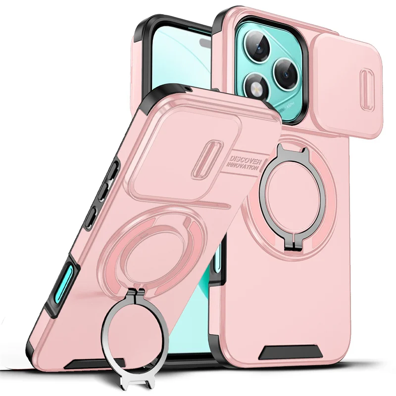 Enhanced Armor Case with Ring Holder and Lens Protection