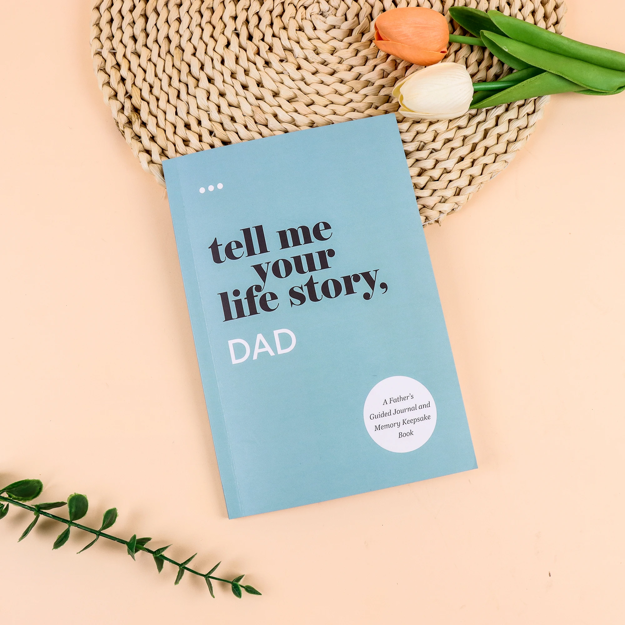 Guided Journal for Dad Tell Me Your Life Story Personalized Memory Notebook for Father's Day Thanksgiving Christmas