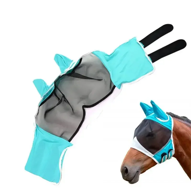 Pferde-fliegen-maske-Anti-UV-liefert-Ergonomie-Haustier-Sommer