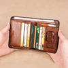 Men's Wallet Anti-theft Brush Ultra-thin Head Layer Cowhide Korean Version Short Genuine Leather Money Clip Vintage Daily Match 1