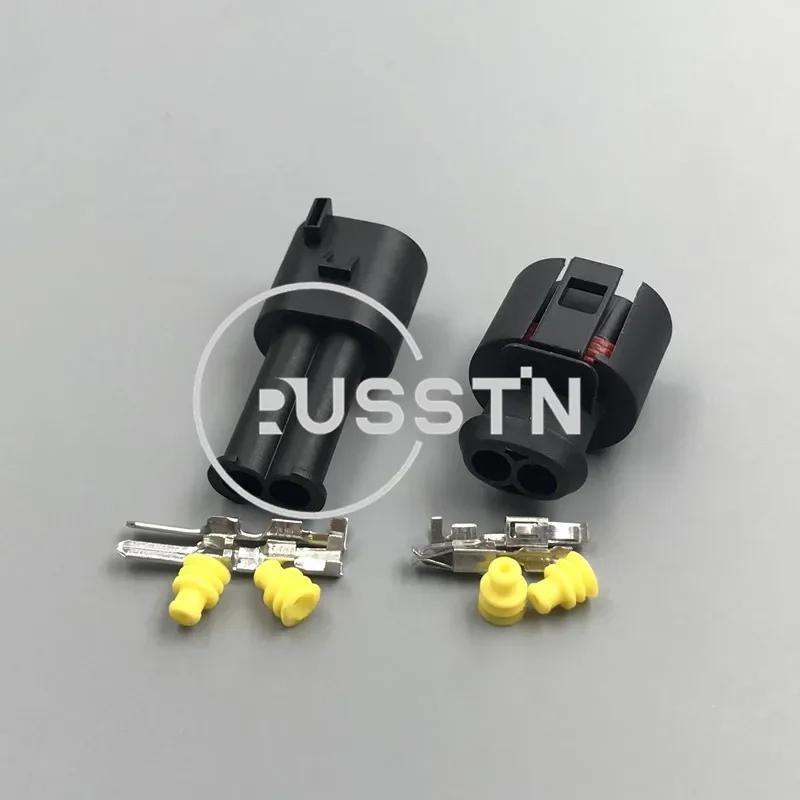1 세트 2 홀 자동차 커넥터 ABS 센서 소켓 AC 어셈블리 VW Audi 6N0 927 997 357 973 202