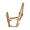 Horse Halters Horse Equipment Double Layer Leather Brass Fittings Halter 4