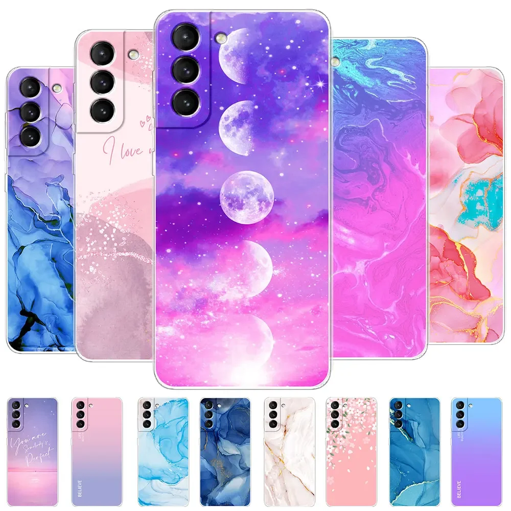 Clear Soft Silicone Phone Cover for Samsung Galaxy S21 Series