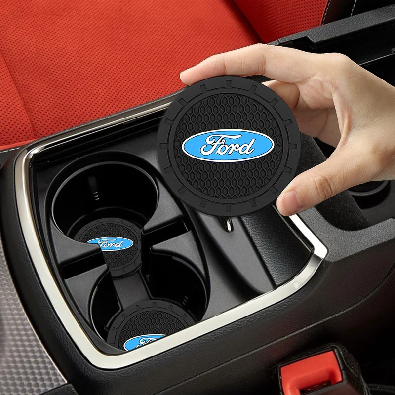 1/2PCS Car Accessories Coasters Water Cup Holder Mat Decoration Pad for Toyota Prius Avensis
