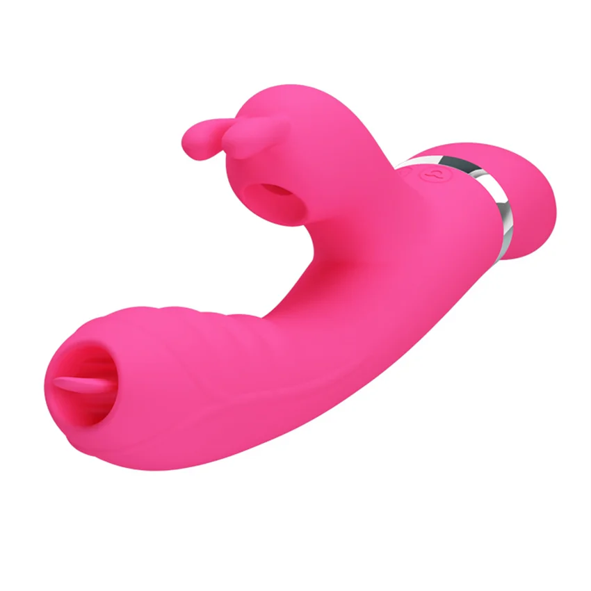 Vibrator Tongue Dildo Rabbit Vibrator Clitoris G Spot Massager_voghion.com