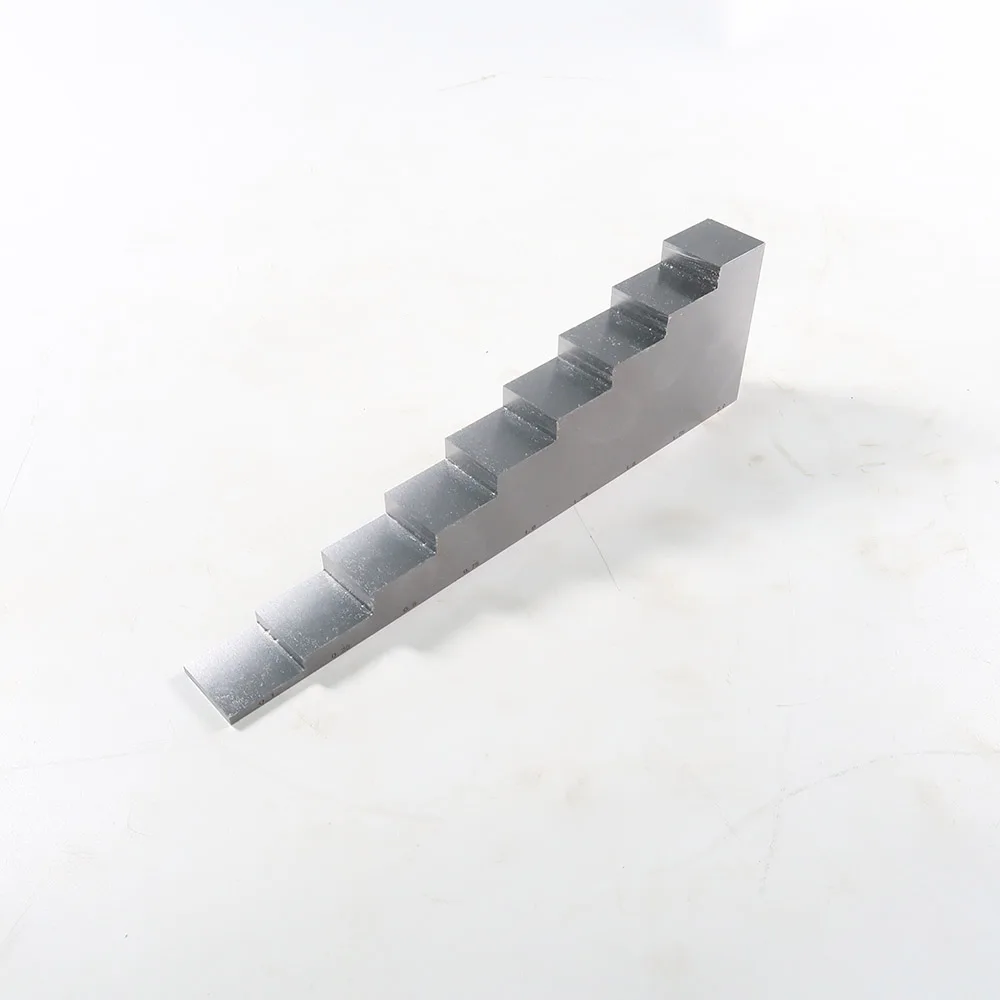 9 Step 1018 Steel Calibration Block step wedge (0.1 0.25 0.5 0.75 1 1.25 1.5 1.75 2 inch )