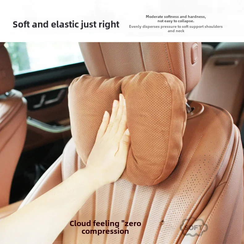 thumbnail image 1 of Almohada para el cuello con bordado de Mercedes-Benz para el coche, para depilación, cojín para el asiento del coche, soporte para la cintura, otros materiales, 1 of 4
