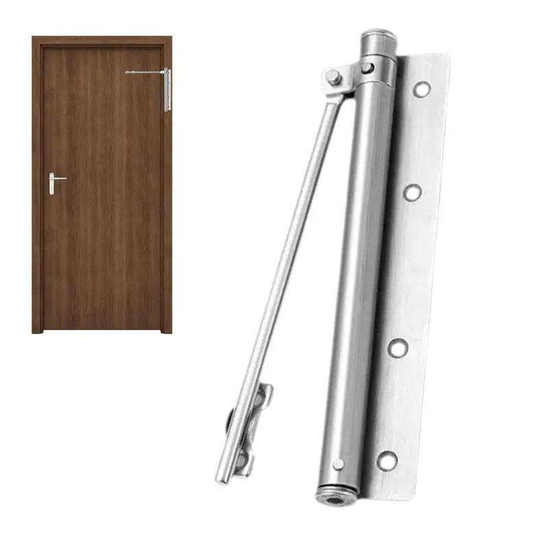 Door Closer Self-Closing Stainless Steel Automatic Door Closer Adjustable Heavy Duty For Home And Commercial Use For