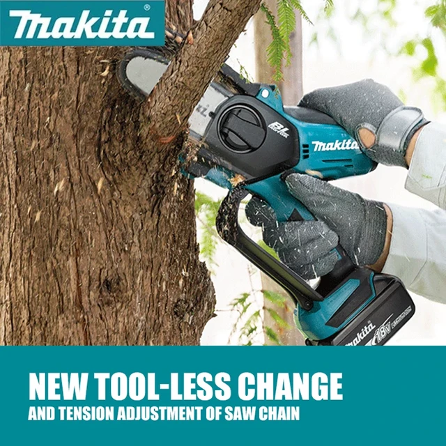 Makita-Mini tronçonneuse électrique sans fil, scie à élaguer, outils de  coupe d'arbres de jardin, batterie 18V, 6 - AliExpress