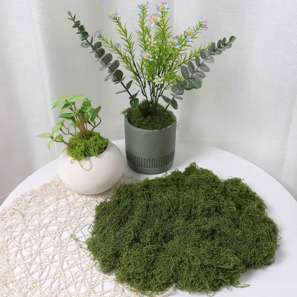 Nice Purchase 4 Pezzi Erba Artificiale In PVC 15,6x15,6 Cm - Muschio Finto Per Decorazioni, Feste, Diorami, Paesaggi In Miniatura