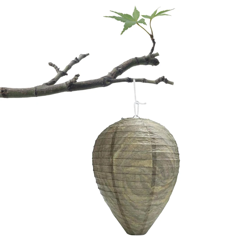 Wasp Lantern Nest Bait Fake Beehive Hanging Insect Repellent Natural Insect Trap Accessories 1PCS beekeeping tools