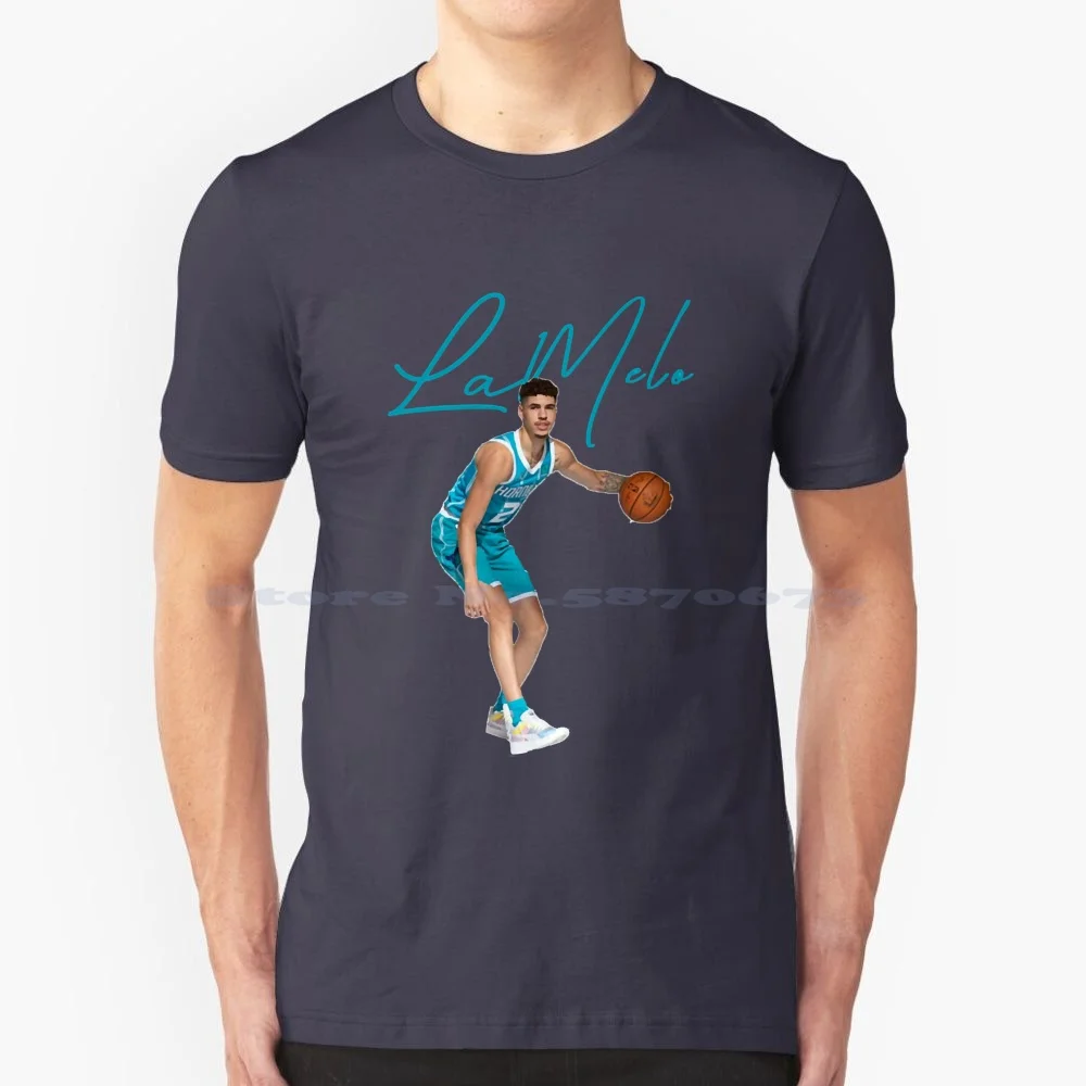Lamelo Ball Marchandise T Shirt 100% Cotone Tee Lamelo 2 Charlotte Basketball Lamelo Ball Lavar Ball