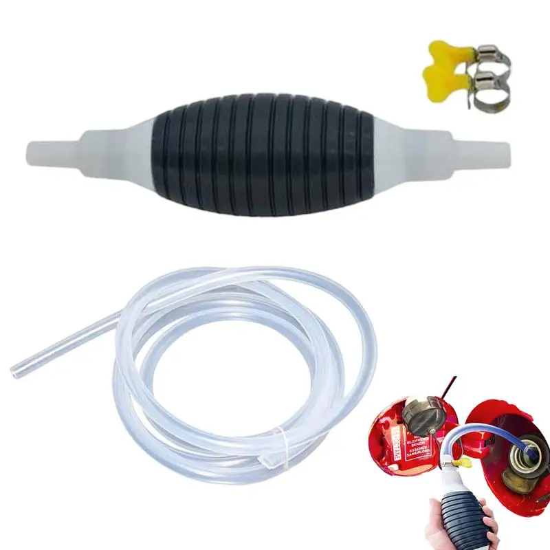 

Gases Siphon Hose Manual Hand Fuels Pump With Durable Hose Portable Manual Car Fuels Transfer Pump For Gases Gasolines Petrol