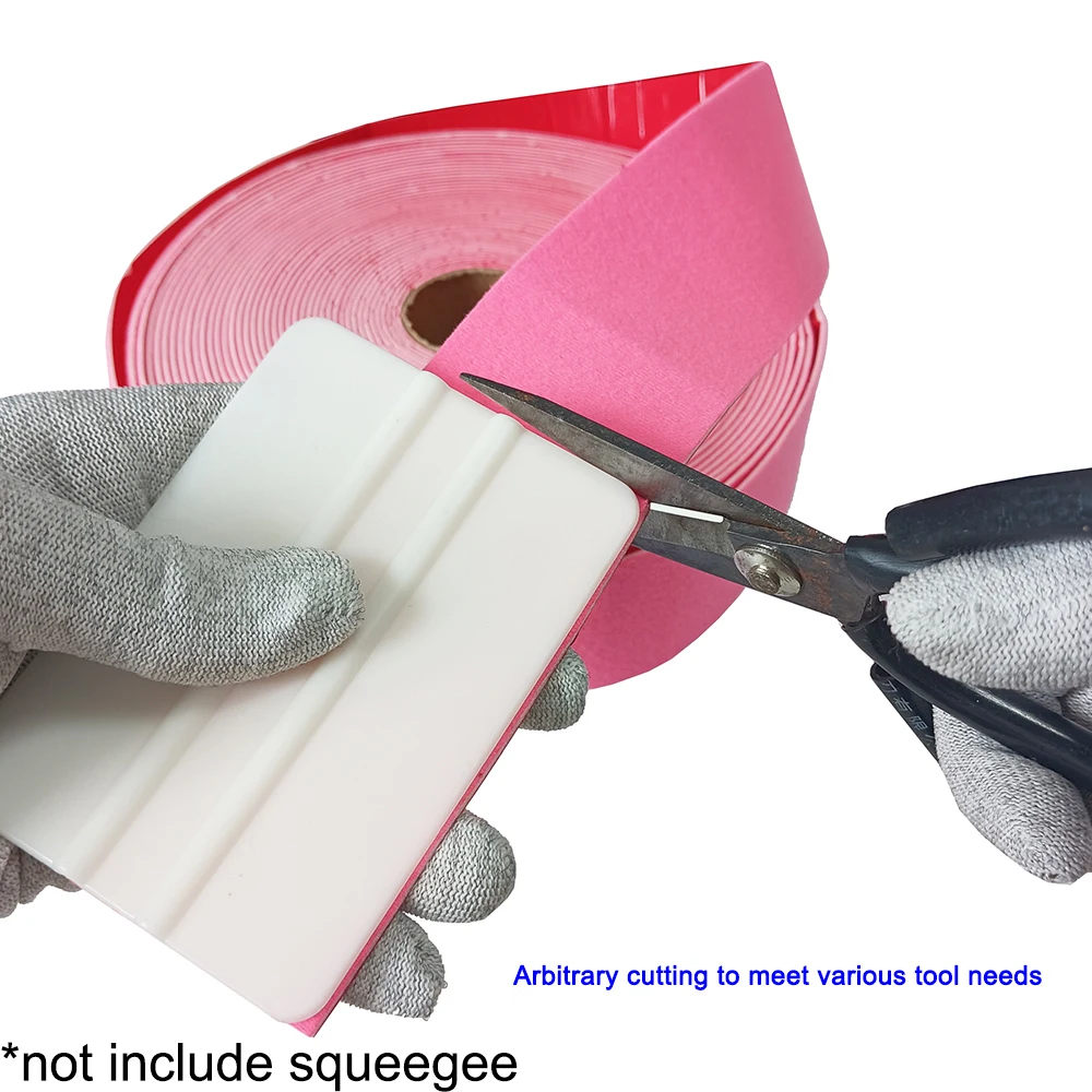 3cm*15m Soft Felt Cloth Edge for Vinyl Squeegee Car Wrap Window Tint Tool No Scratch Protect er Patch Self Adhesive Edge, car wrapping tools,automotive film tools