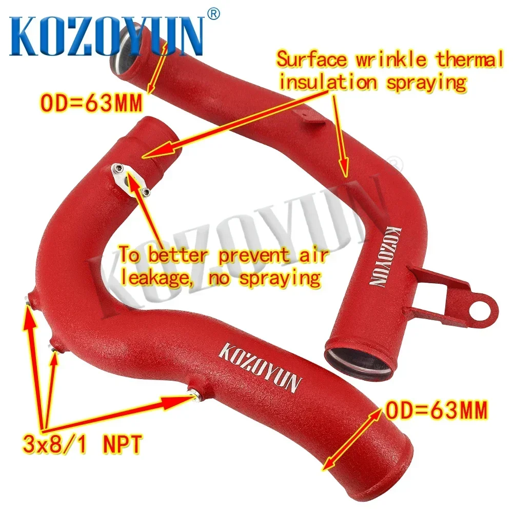 Intercooler Charge Pipe intake pipe turbo kit For VW MK7 Golf GTI Golf R Audi A3 S3 EA888 2.0TSI