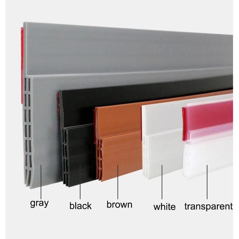 

1 Meter Door Seam Sealing Strip Door Sound Insulation Strip Door Bottom Sealing Strip Hotel Door Windproof Dustproof Seal Strip