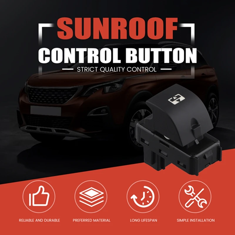 Car Sunroof Control Buttons 96784379ZD for Peugeot 3008 Sunroof Opening Switch