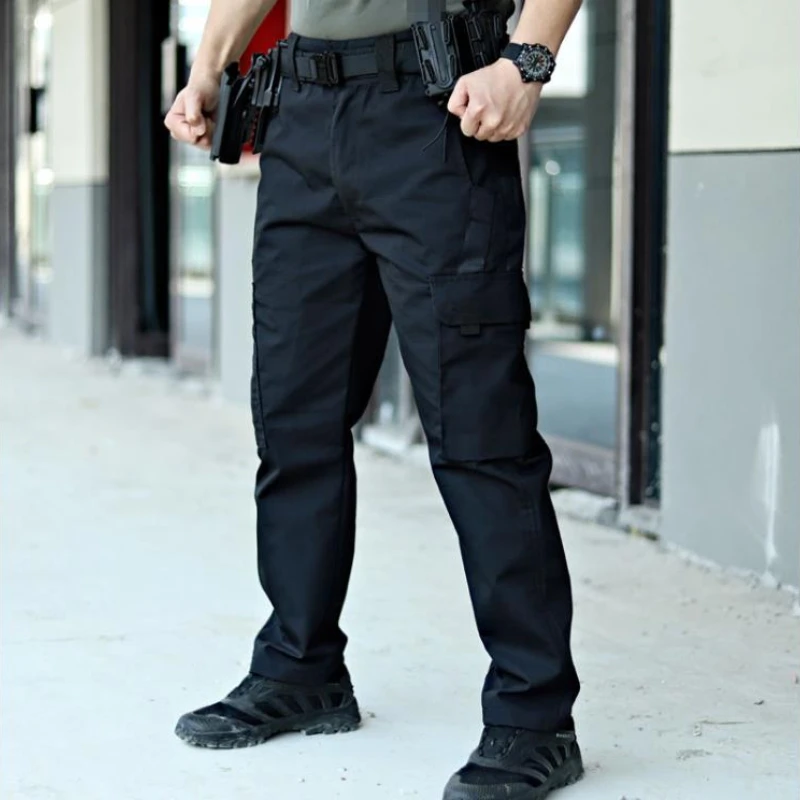 Mens Combat Sets Outdoor Wear-resistant Hooded Tactical Jacket+Multi Pocket Hunting Pants 2-piece Waterproof Training Suits 5
