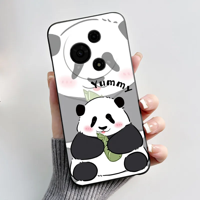 Aesthetic Cute Cat Astronaut Black Silicone Protective Phone Case Cover