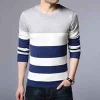 thumbnail image 1 of Camiseta ajustada para hombre, jersey ajustado, camiseta para hombre, cuello redondo, manga larga, sudaderas, tops, talla XL, marca alta, informal, normal, oferta, redes sociales, emo, 1 of 5
