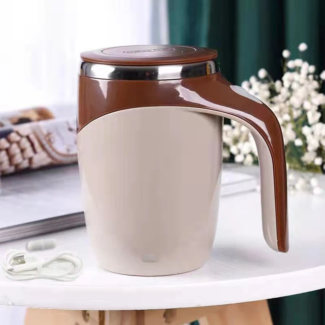 Electric Mixing Cup Automatic Mixing Cup With Magnetic Stirrer Mixer Lazy  Rotating Water Cup Kitchen Coffee Cups Portable Mugs - AliExpress