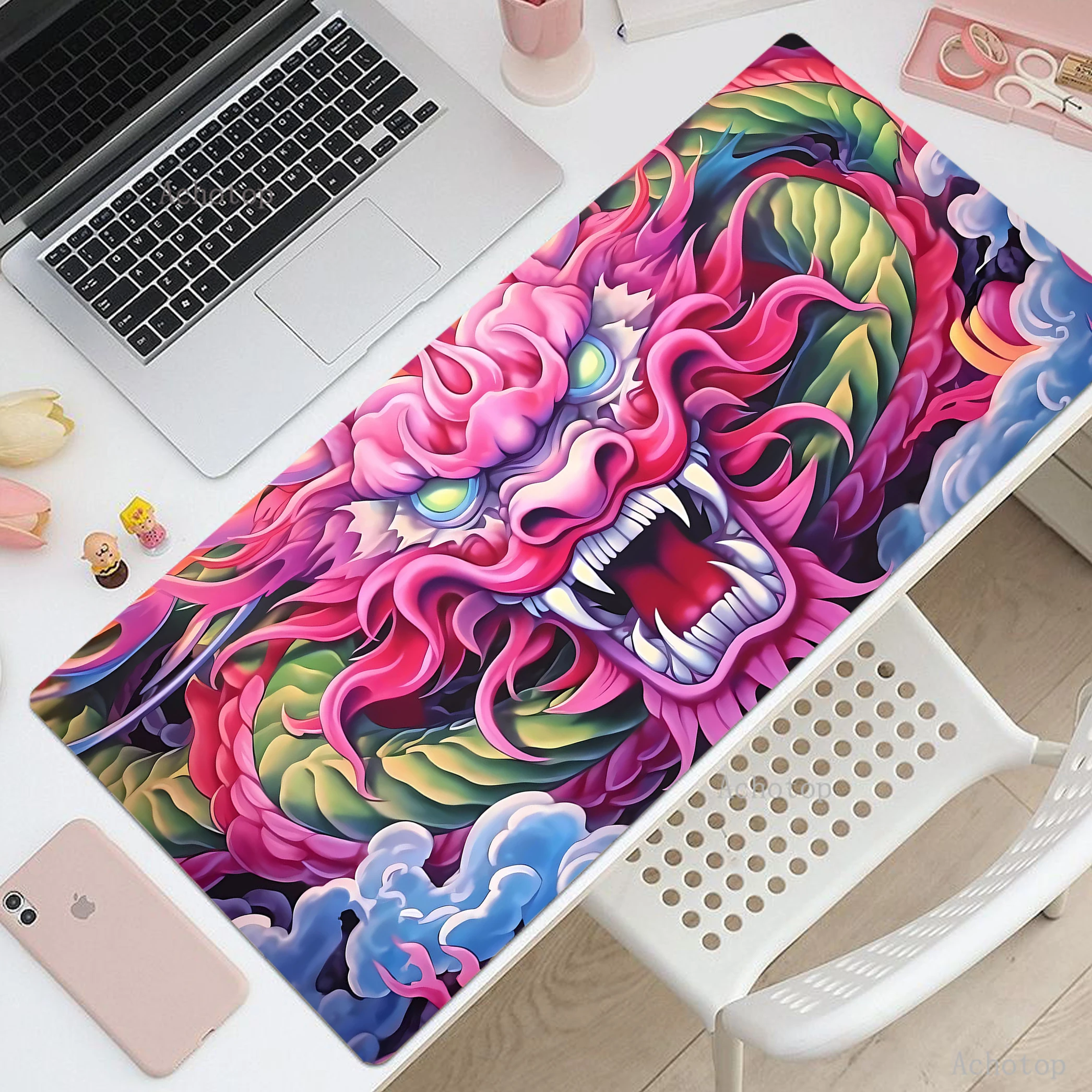 

Large Dragon Mouse Pad Computer Gamer Mousepad Speed Mouse Mat HD Print Soft Rubber Mousemat Overlock Table Pads Keyboard Mats