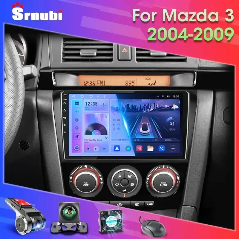 Din Android 12 For Mazda 2004-2009 Car Radio Multimedia Player