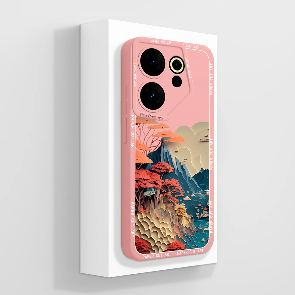 Mountain Astronaut Liquid Silicone Anti-Drop Phone Case