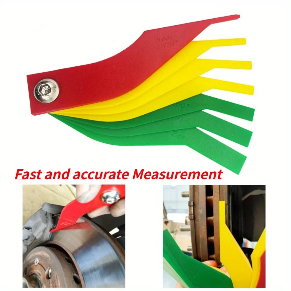 Universal Automotive Brake Pad Thickness Gauge Measure Ruler Diagnostic Test Tool Car Accessories Automotive Repair Equipment