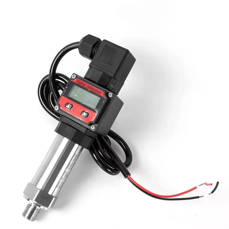 Pressure Sensor Pressure Transmitter LCD Display 4 to 20mA Two Wires 16bar Liquid Oil Air Water Pressure Transducer G1/4 Sensor 24VDC