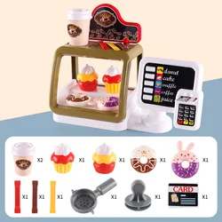 Children's Fast Food Restaurant Playset - Burger, Fries & Coffee Shop with Cashier Station (Dessert order)